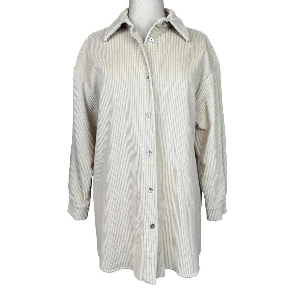 Atelier Delphine Jacket Womens XS Cream Fat and Smooth Corduroy Minimalist Japan